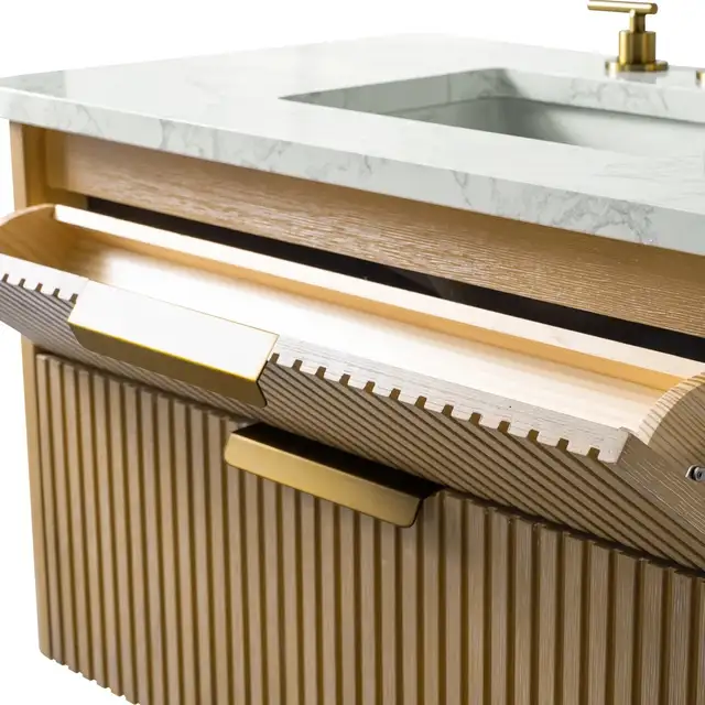 36”W Fluted Wall-Mounted Bathroom Vanity – BOXED NEW in Cabinets & Countertops in Oakville / Halton Region - Image 10