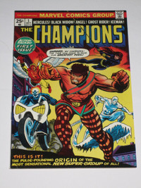 Champions#1 Black Widow!! Ghost Rider! team! comic book