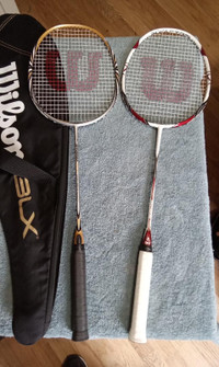 Wilson BLX, K Factor Badminton Racquets