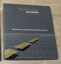 Technics Car Audio Dealer Information Binder & Tech Bullitins.