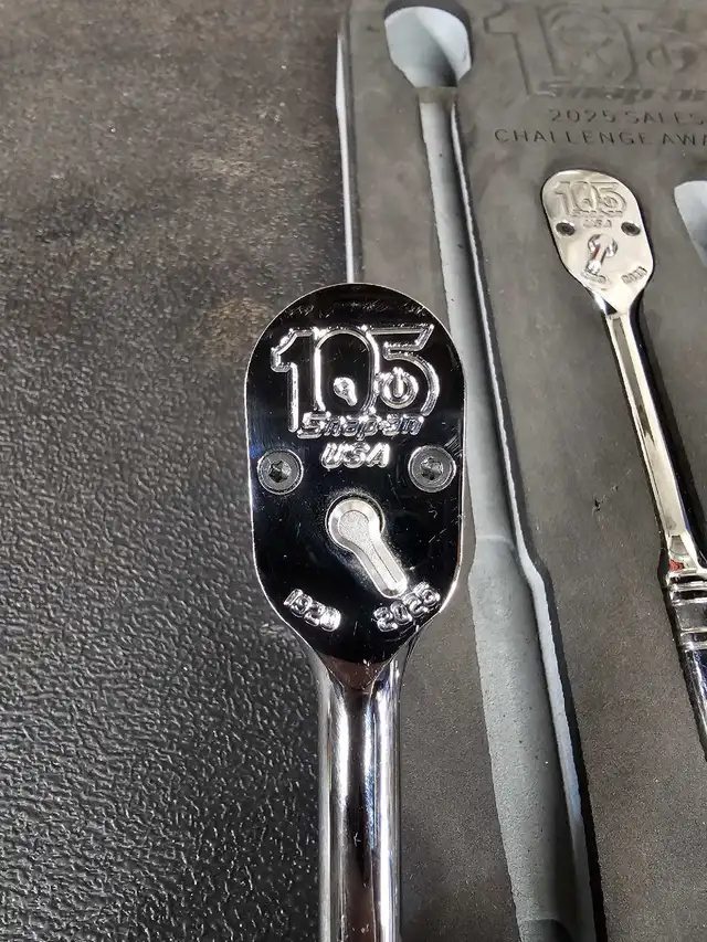 2 limited snap on 105 anniversary 3/8 ratchets with foam in Hand Tools in Winnipeg - Image 6