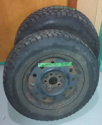 TIRES ON STEEL RIM --- 205 70R15 Snowtracker Radial ST/2 - 96