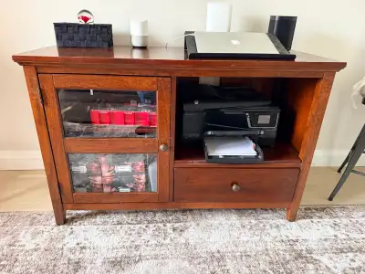 Wood media/TV Stand/console/caninet, View more