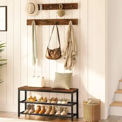 Coat Rack Shoe Bench Set, Entryway Shoe Rack, View more