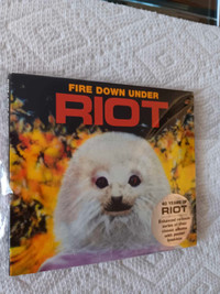 RIOT ! FIRE DOWN AND UNDER CD ! ENHANCED ! PL BONUS TRACKS ! NEW
