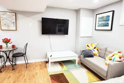 Furnished basement apartment with a private entrance, all inclusive. 1-12 months lease. Available Ju...
