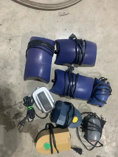 Hi I have few air pumps for aquarium. Single air output 10$ and duo air output 20$. Email if interes...