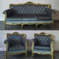 Antique Victorian Living Room Set - Delivery Available 