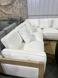 Cream sectional 