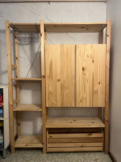 Wood storage cabinet, View more