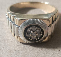 10k Gold Rolex Diamond Ring 