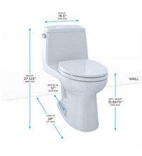 TOTO UltraMax II One-Piece Toilet with soft close seat