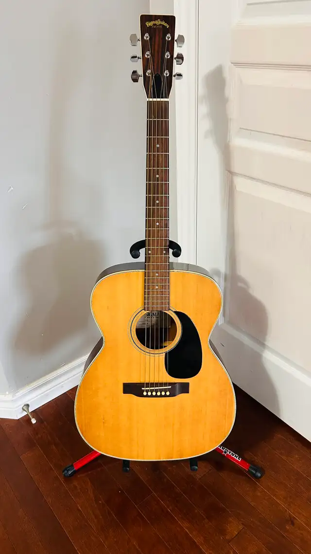 Vintage Sigma GCS-6 Grand Concert Acoustic Guitar in Natural in Guitars in Guelph - Image 2