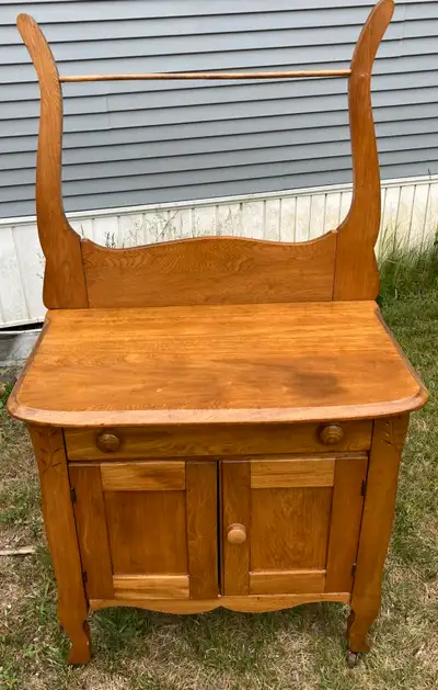 Vintage Wooden Washstand, View more