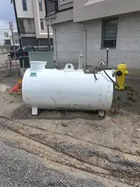  2019 double wall steel tank, 1350L