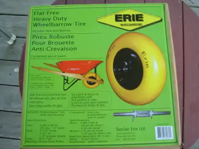 Erie Flat Free Wheelbarrow Tire, 4.00/4.80 , 16 Inches, E9000268, View more