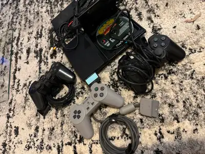 ps2 slim with controllers, View more