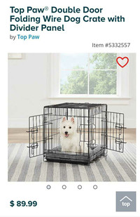 Foldable folding puppy dog crate cage
