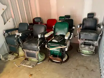 Antique barber chairs, View more