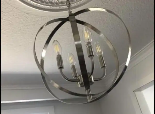 Modern Candle Style Globed Ring Chandelier in Indoor Lighting & Fans in City of Toronto - Image 6