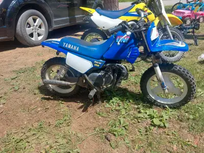 Yamaha pw 50 runs good $1000 . My son is looking to upgrade to a 50cc with gears will also trade and...