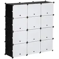 Cube Storage Organizer, 12-Cube Closet Organizer, DIY Modular St