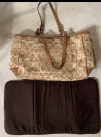 Authentic coach diaper bag