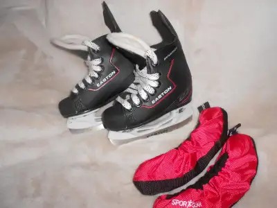 Toddler's Sz:9 Easton Hockey Skates + Guards/Skateez, View more