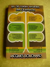 LES 36 CORDES SENSIBLES DES QUÉBÉCOIS ( JACQUES BOUCHARD ) 1978