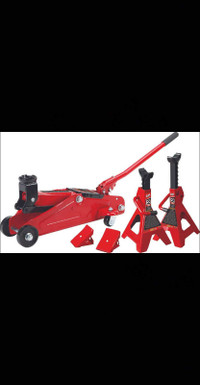 2 Ton Jack Kit, ( 2 Ton Jack, 2 Ton Jack Stands, 2 Wheel Chocks)