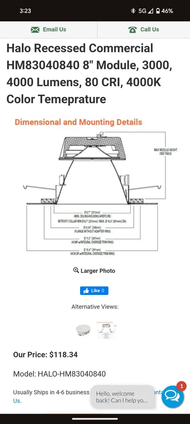 Halo commercial LED 63660926820865121
