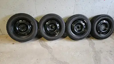 Fit 2015 Honda Civic EX 4doors Set of 4 MICHELIN X-ICE SNOW Tires on rims 205/55/R16- Good Condition...