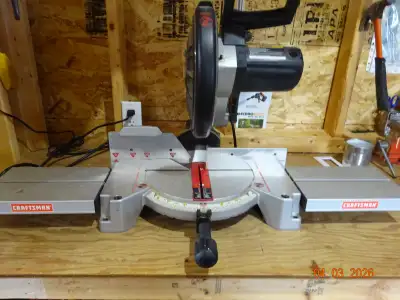 Craftsman 10-inch compound miter saw, View more