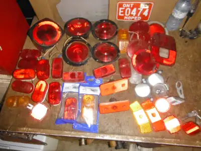 Trailer Tail Lights and Side Markers Make offer for all. Cash Only