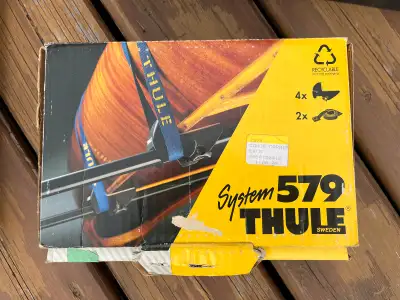 Selling a Thule Canoe Carrier System 579. Works with square bars. Perfect for transporting your cano...