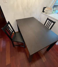 Moving Sale: IKEA Extendable Dining Table + 2 Free Chairs!