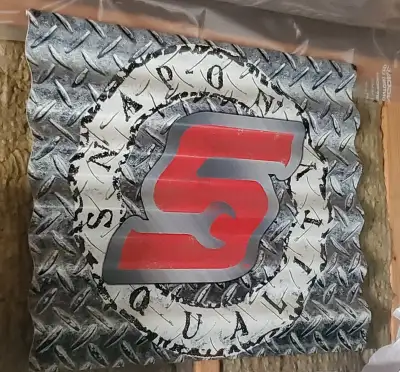 SNAP-ON Tools Sign. Rare Corrugated Tin Siding Look & Diamond Plate Look. For The Ultimate SNAP-ON T...