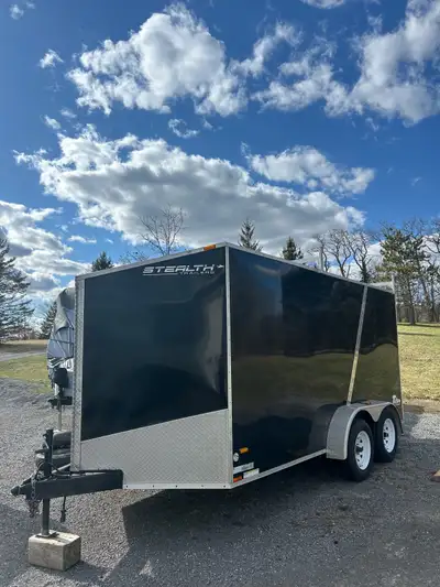 Stealth 7x14 enclosed trailer * All new tire *All new rims * Tandem Axles * Side Door * Rear Door *s...