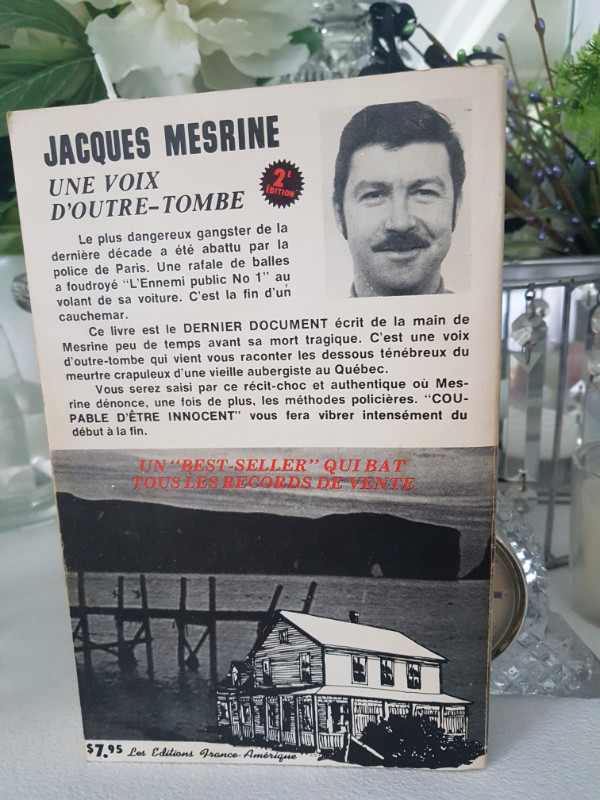 JACQUES  MESRINE "COUPABLE D'ÊTRE INNOCENT" 2e ÉDT dans Essais et biographies  à Saint-Hyacinthe - Image 2