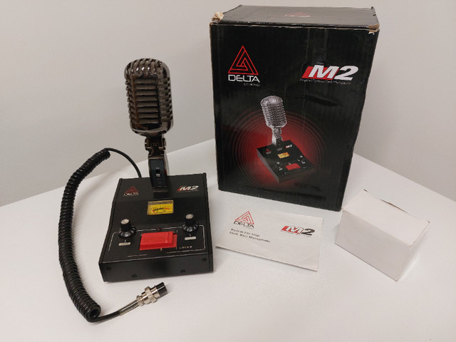 Delta M2 Black Chrome desk microphone for Ham or CB radio in General Electronics in Peterborough