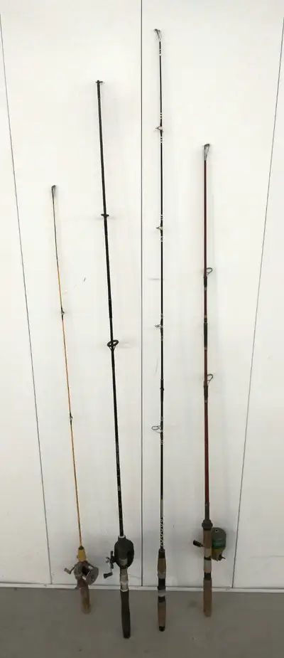 Vintage(?) fishing rods, View more