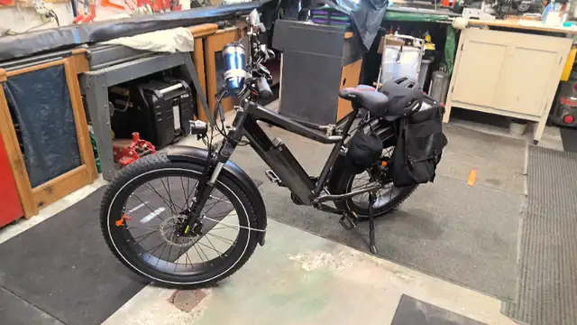 Universal Motorcycle- Bicycle Saddle Bags , Waterproof Canvas in eBike in Oshawa / Durham Region - Image 3