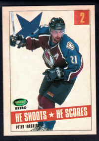 2002-03 PARKHURST RETRO HE SHOOTS HE SCORES PETER FORSBERG