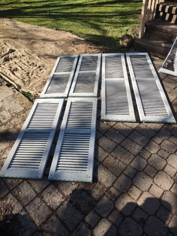 6 Blue/Gerry P.V.C. Shutters for your home in good condition. in Outdoor Décor in Guelph - Image 3