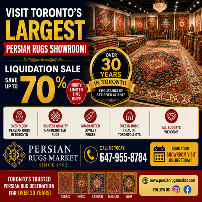 TORONTO's LARGEST PERSIAN RUGS SHOWROOM OPEN 7 DAYS, View more
