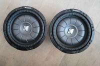 2 Kicker Compvt Blown Subwoofers for parts or recoiling