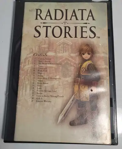 Radiata Stories Playstation 2 No Cover, View more