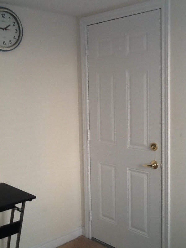 Furnished room with attached washroom and separate entrance Room