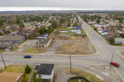 Large development site at the corner of MR80 and Notre Dame Ave in Hanmer (formerly Hanmer Hotel). 3...