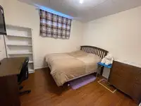 Fully Furnished bedrooms in bright clean basement suit for rent